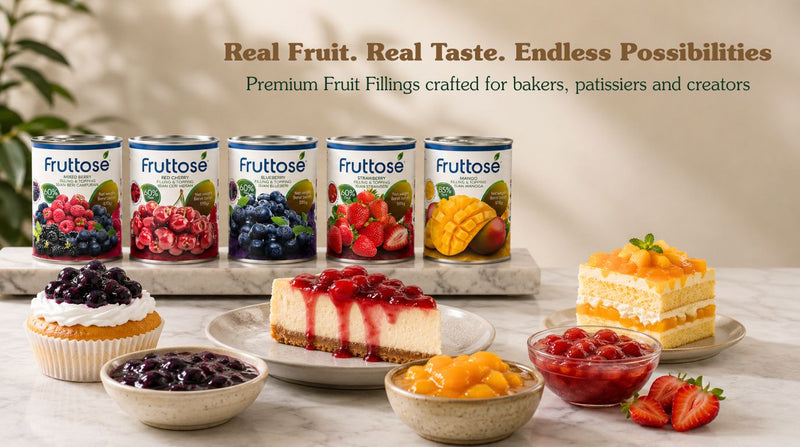 Fruttose fruit filling used in 5 popular bakery recipes