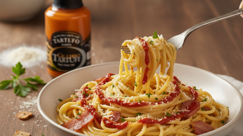 Truffle Hot Sauce Carbonara Recipe