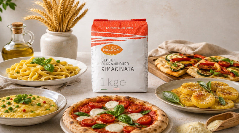 Molino Naldoni durum wheat semolina flour for healthy Italian recipes