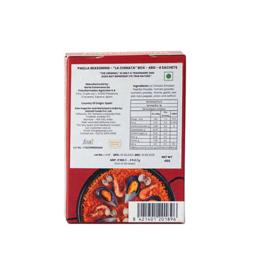 La Chinata Paella Seasoning with Smoked Paprika and Saffron - 48 gms