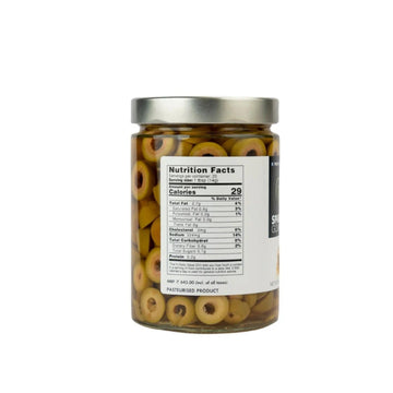Sliced Green Olives (580 gms) By Sparta Gourmet