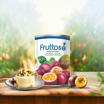 Passion Fruit Filling & Topping (60% Fruit) 610 Gms By Fruttose