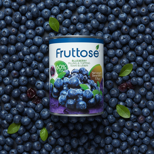 Blueberry Filling & Topping (60% Fruit) 3.3 Kg By Fruttose