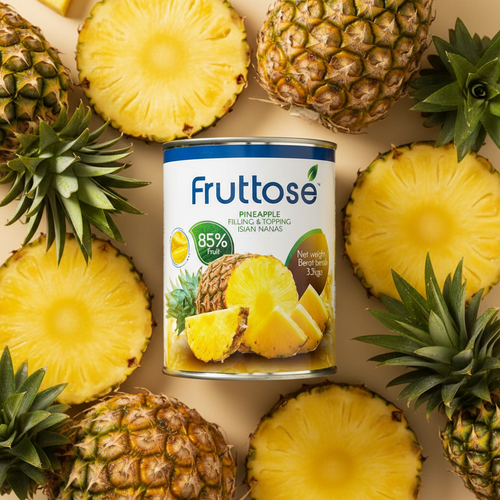 Pineapple Filling & Topping (85% Fruit) 3.3 Kg By Fruttose