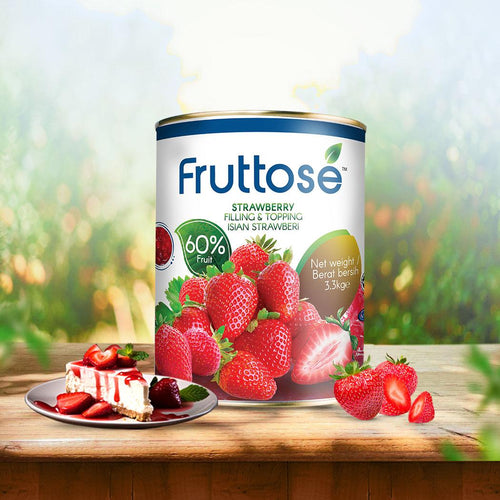Strawberry Filling & Topping (60% Fruit) 3.3 Kg By Fruttose