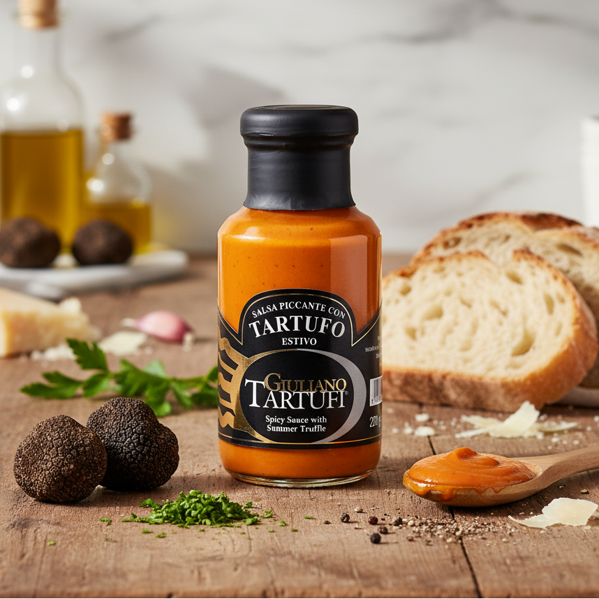 Giuliano Tartufi Spicy Sauce with Summer Truffle (220 gms) - Damati Foods